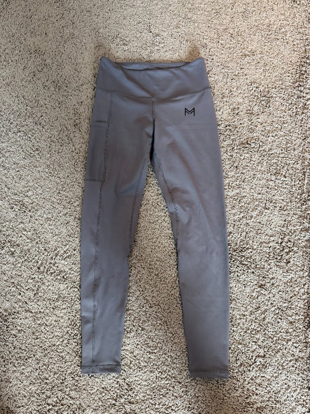 Melt Fit Athletic Leggings (Grey) Women's Small